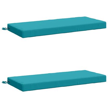 2-delige Bankkussens SOEST 2 st 100% Polyester Turquoise