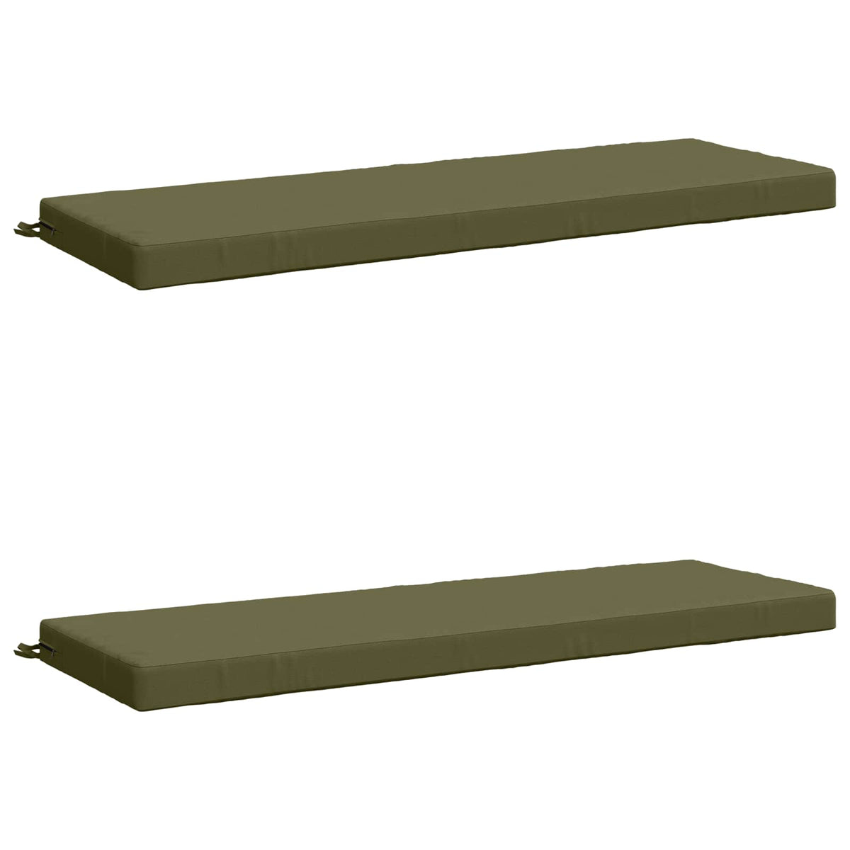 2-delige Bankkussens SOEST 2 st 100% Polyester Olijfgroen