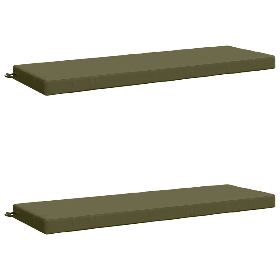 2-delige Bankkussens SOEST 2 st 100% Polyester Olijfgroen