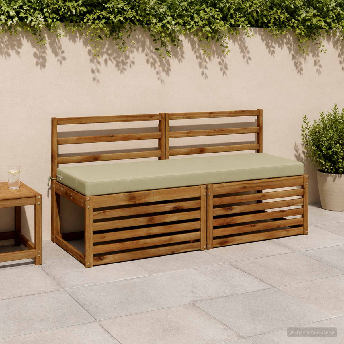 2-delige Bankkussens SOEST 2 st 100% Polyester Lichtgroen