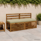 Bankkussen 150x50x8 cm lichtgroen polyester