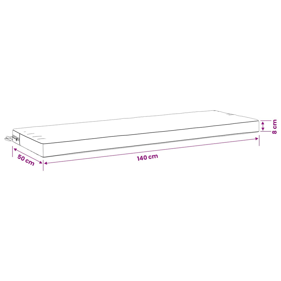 Bankkussen SOEST 100% Polyester Lichtgroen 140 x 50 x 8 cm