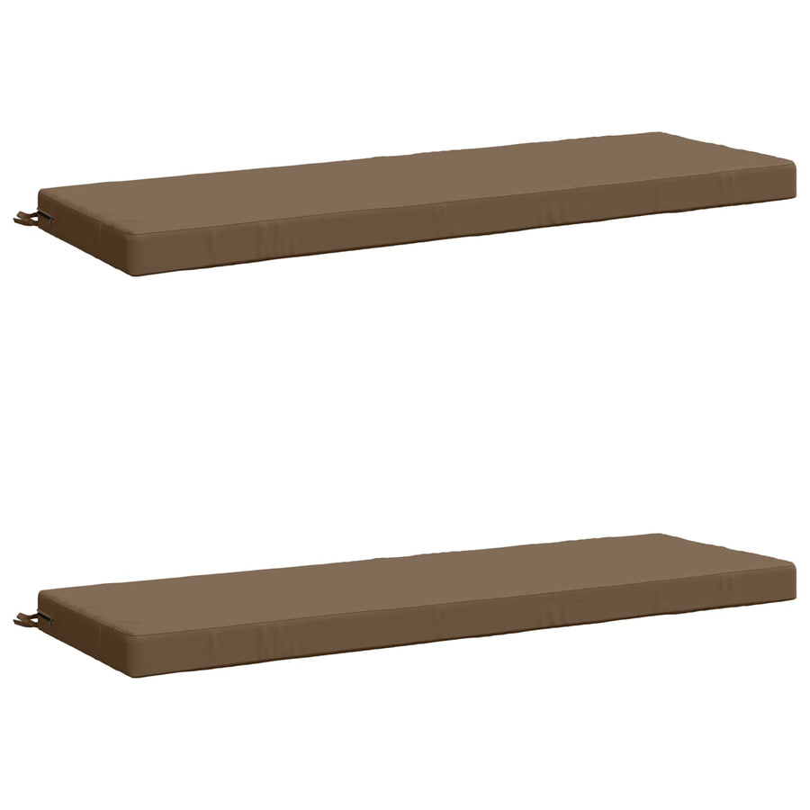 2-delige Bankkussens SOEST 2 st 100% Polyester Taupe