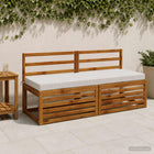 Bankkussen 140x50x8 cm wit polyester