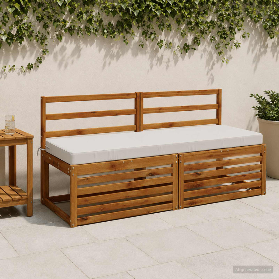 Bankkussen SOEST 100% Polyester Wit 140 x 50 x 8 cm