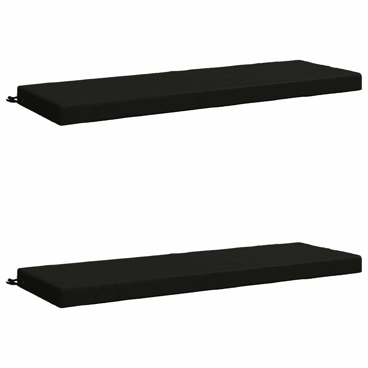 2-delige Bankkussens SOEST 2 st 100% Polyester Zwart