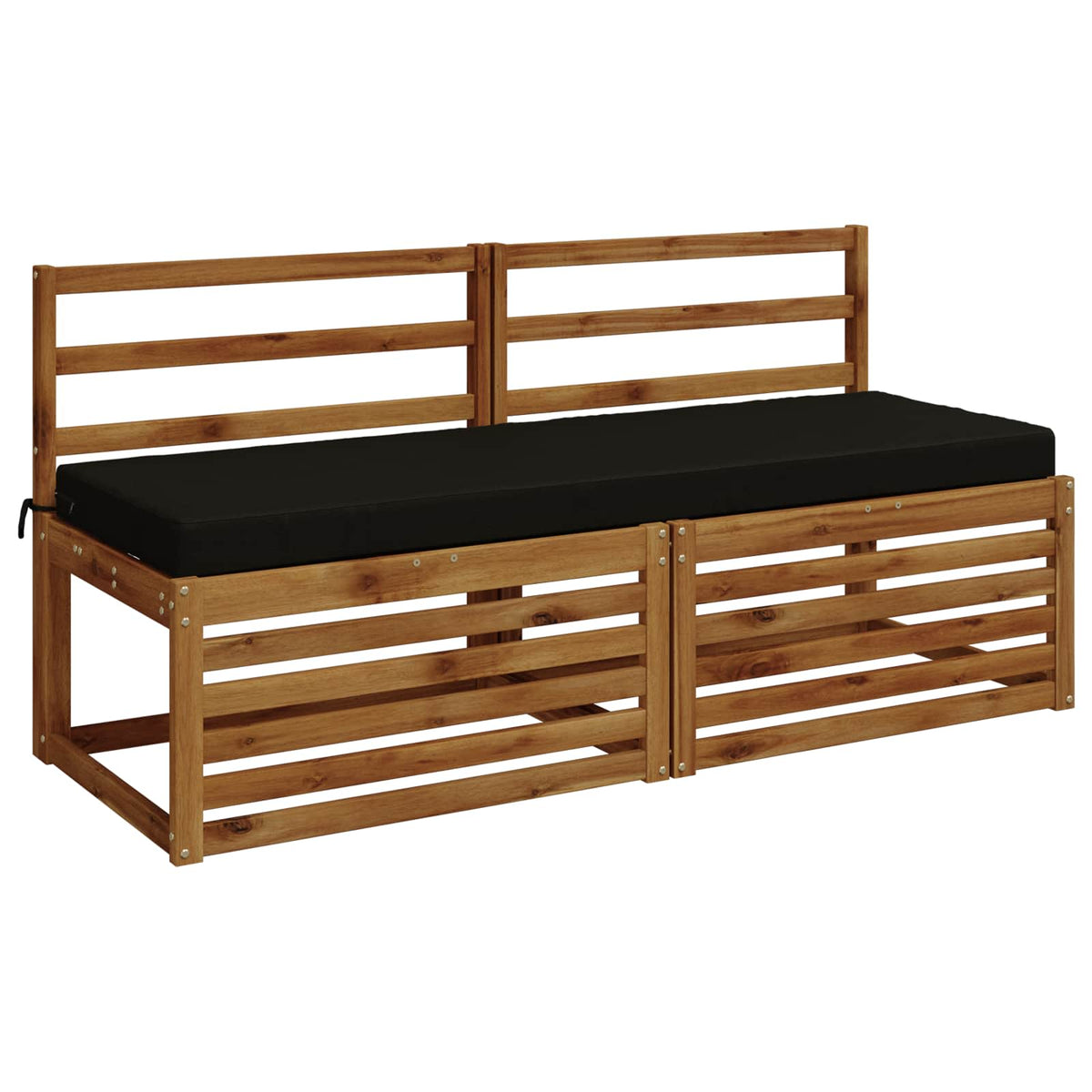 2-delige Bankkussens SOEST 2 st 100% Polyester Zwart