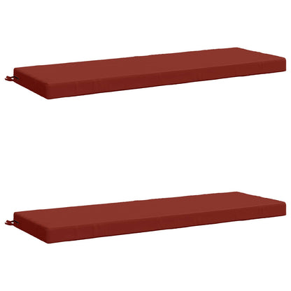 2-delige Bankkussens SOEST 2 st 100% Polyester Rood