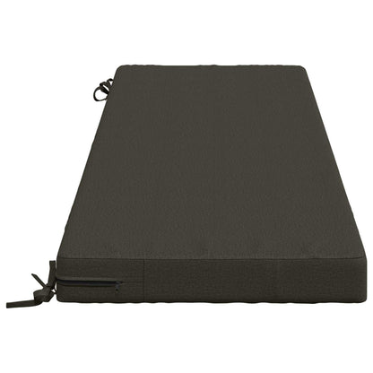 Bankkussen SOEST 100% Polyester Antraciet 140 x 50 x 8 cm