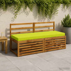 Bankkussens 2 stuks helder groen 100% polyester