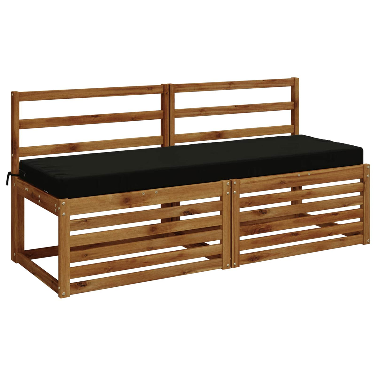 2-delige Bankkussens SOEST 2 st 100% Polyester Zwart