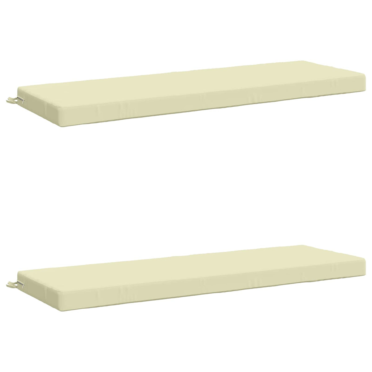 2-delige Bankkussens SOEST 2 st 100% Polyester Crèmekleurig