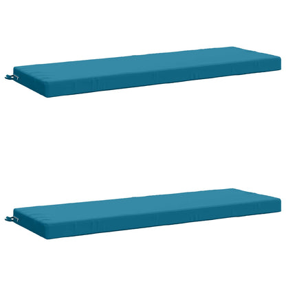 2-delige Bankkussens SOEST 2 st 100% Polyester Lichtblauw