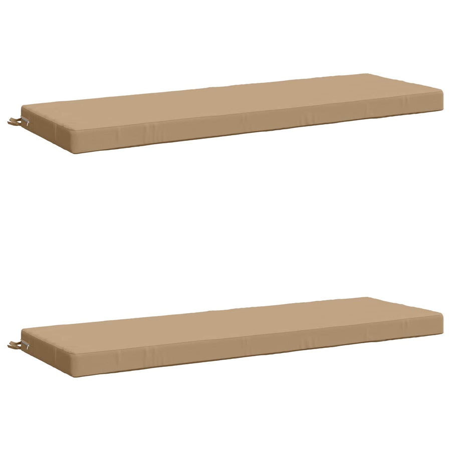 2-delige Bankkussens SOEST 2 st 100% Polyester Zand
