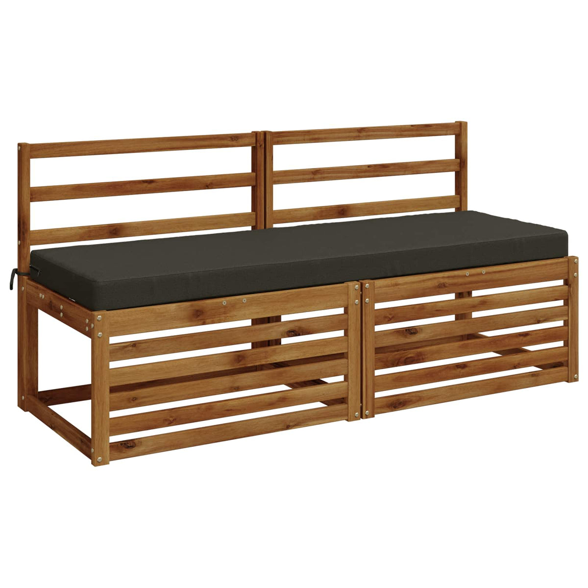 2-delige Bankkussens SOEST 2 st 100% Polyester Antraciet