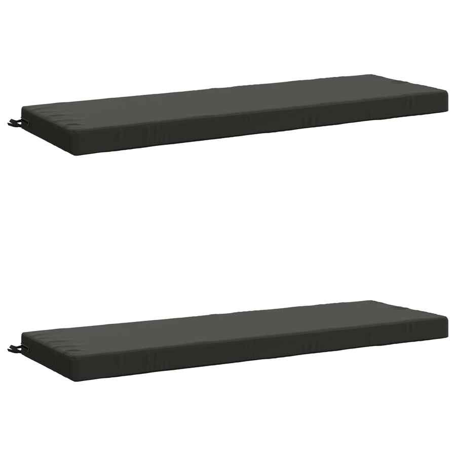 2-delige Bankkussens SOEST 2 st 100% Polyester Antraciet