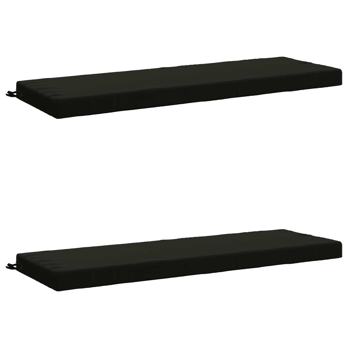2-delige Bankkussens SOEST 2 st 100% Polyester Zwart