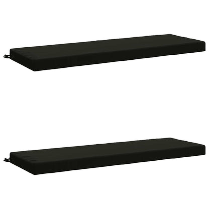 2-delige Bankkussens SOEST 2 st 100% Polyester Zwart