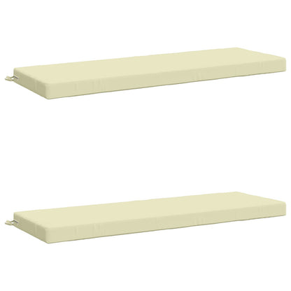 2-delige Bankkussens SOEST 2 st 100% Polyester Crèmekleurig