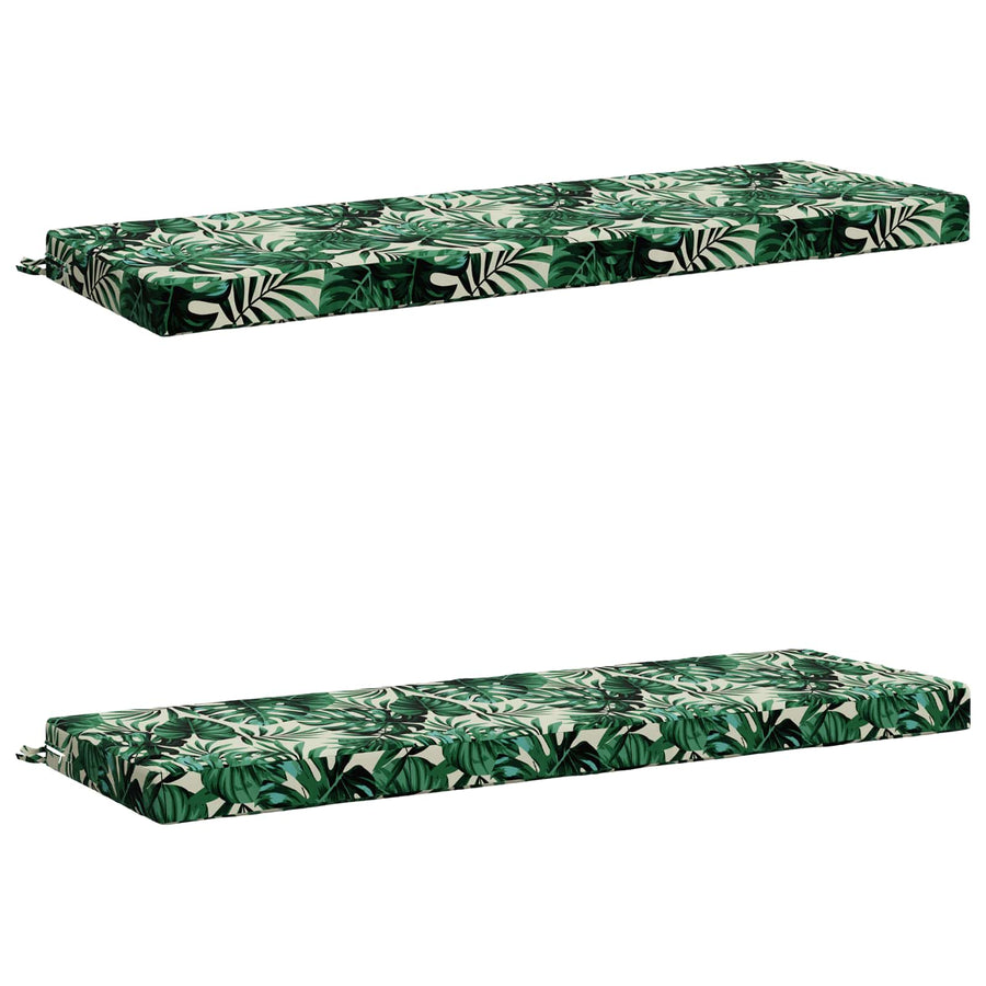 2-delige Bankkussens SOEST 2 st 100% Polyester Bladpatroon