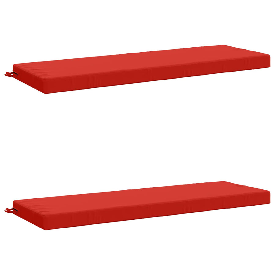2-delige Bankkussens SOEST 2 st 100% Polyester Rood