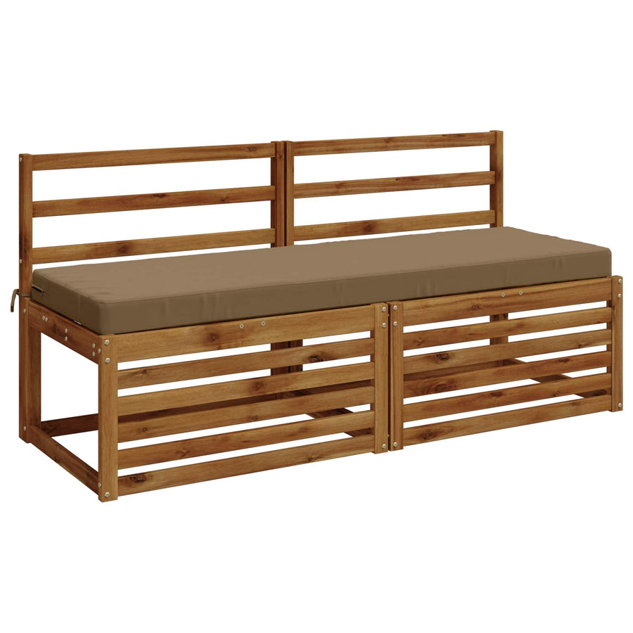 2-delige Bankkussens SOEST 2 st 100% Polyester Taupe