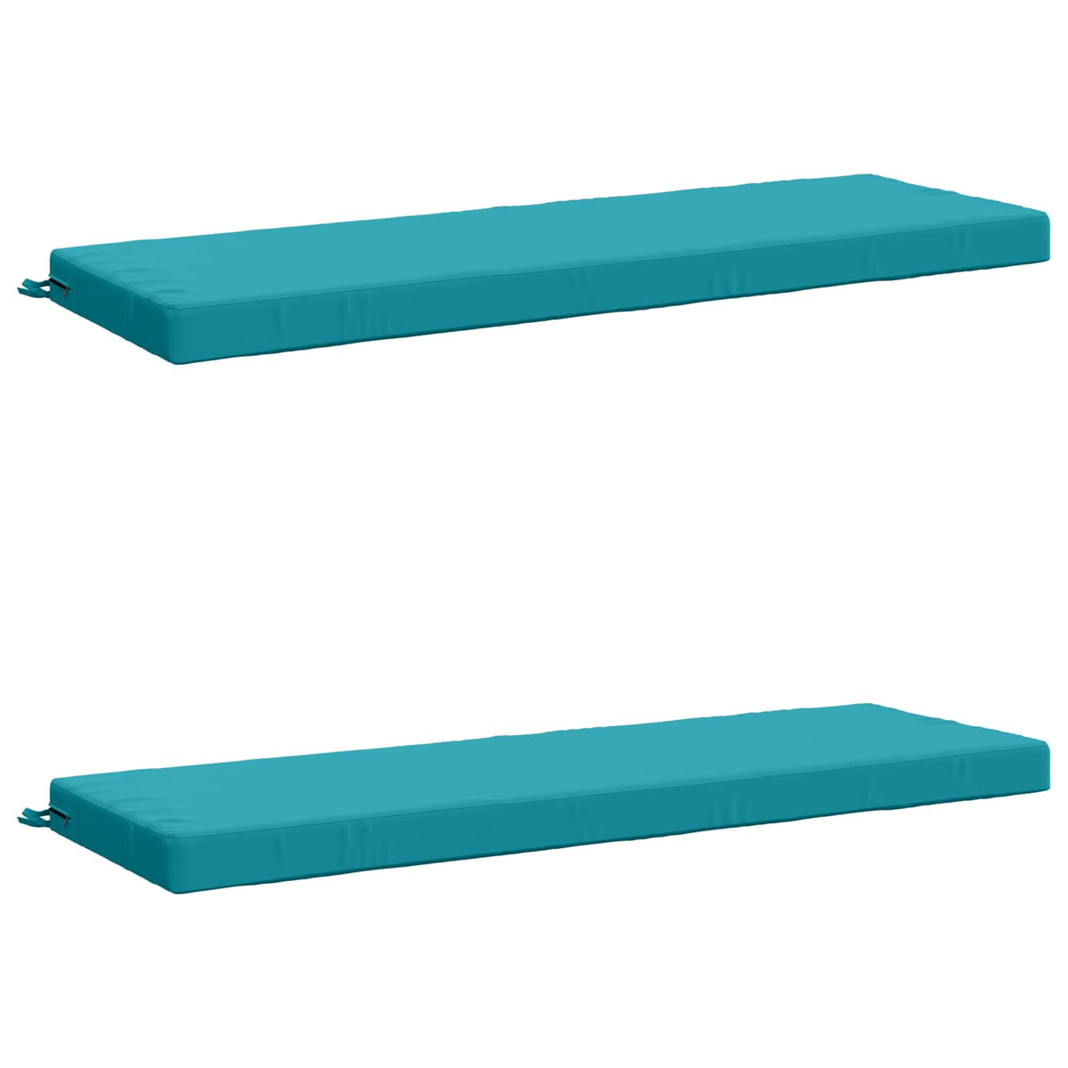 2-delige Bankkussens SOEST 2 st 100% Polyester Turquoise