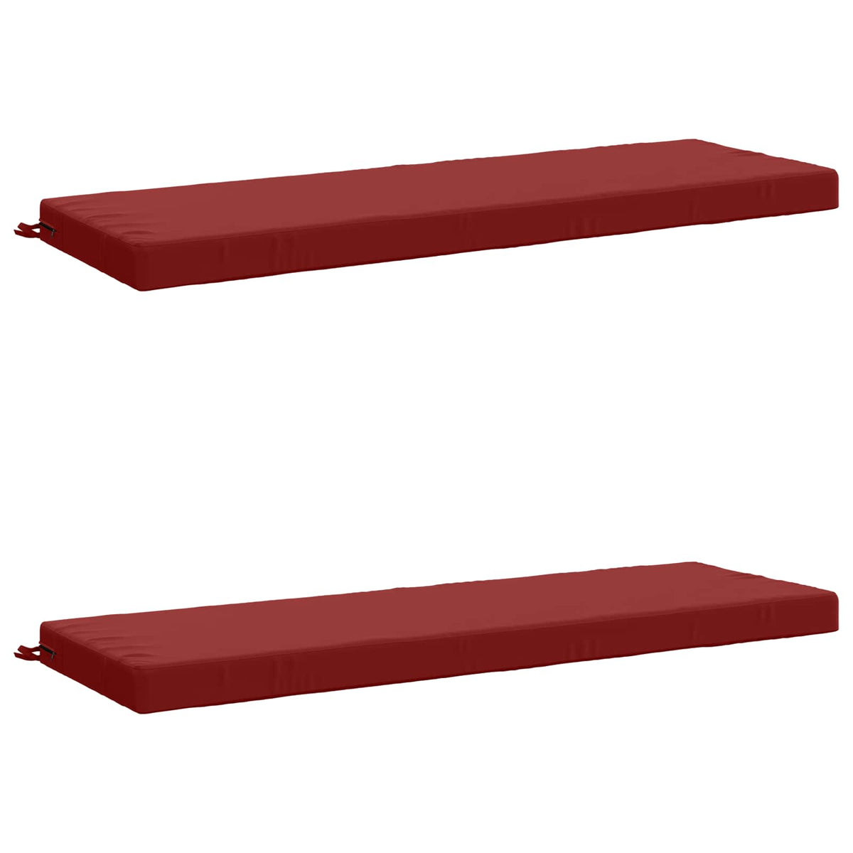 2-delige Bankkussens SOEST 2 st 100% Polyester Wijnrood