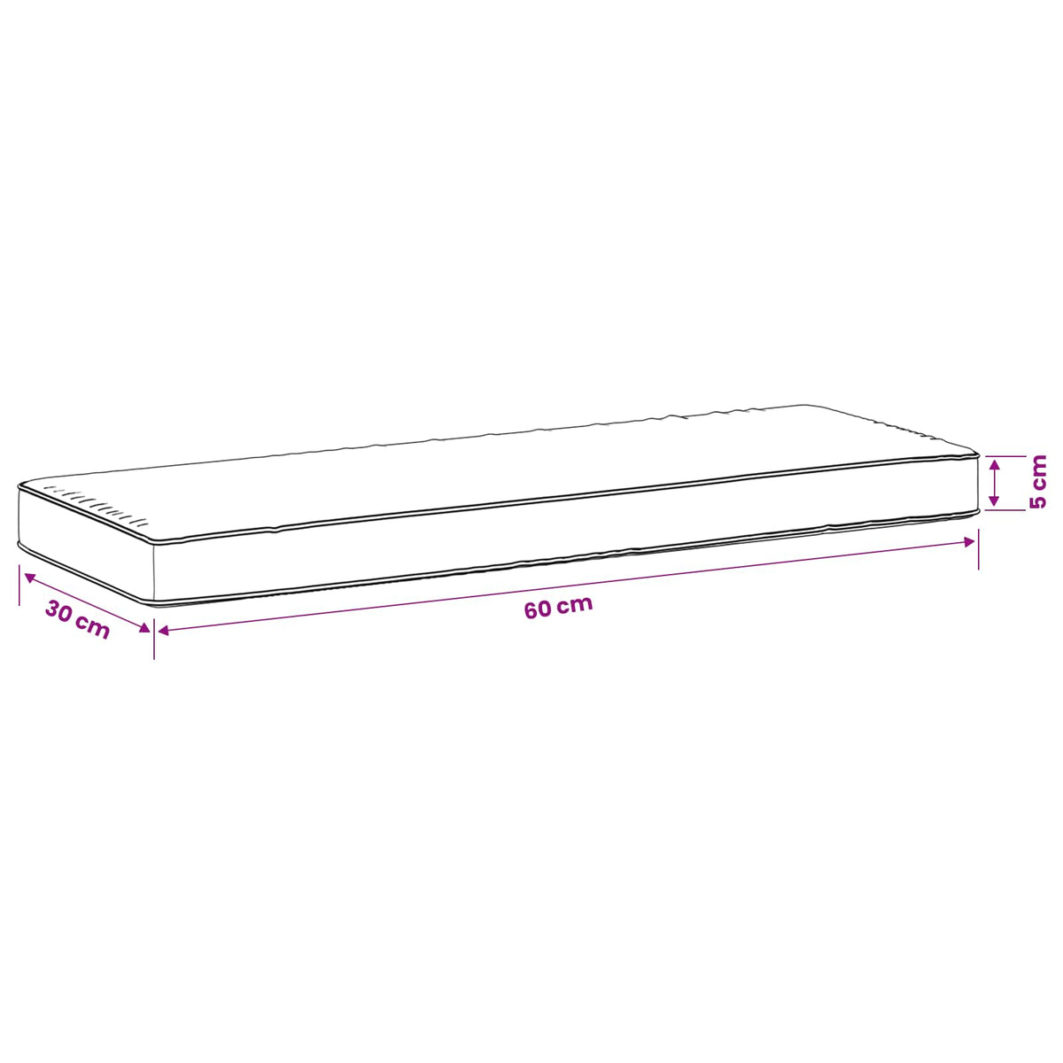 1-delig Bankkussen VUGHT 100% Polyester Meerkleurig