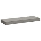 Bankkussen 80x30x5 cm grijs polyester