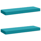 Bankkussens 2 stuks turquoise 100% polyester