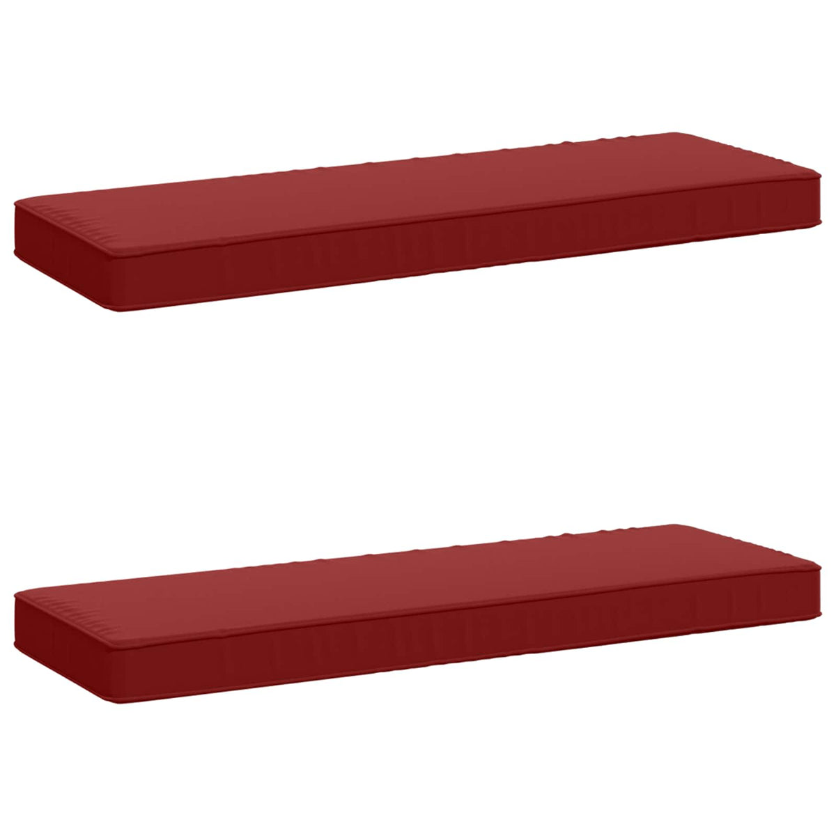 2-delige Bankkussens VUGHT 2 pcs 100% Polyester Wijnrood