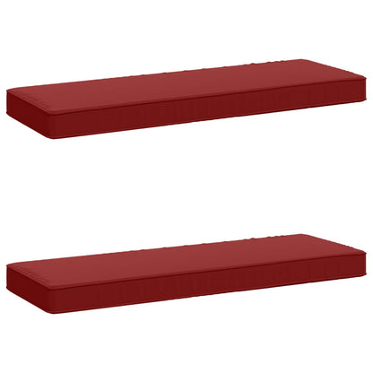 2-delige Bankkussens VUGHT 2 pcs 100% Polyester Wijnrood