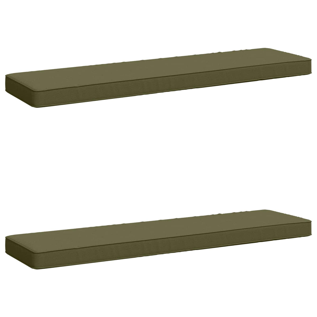 2-delige Bankkussens VUGHT 2 pcs 100% Polyester Olijfgroen
