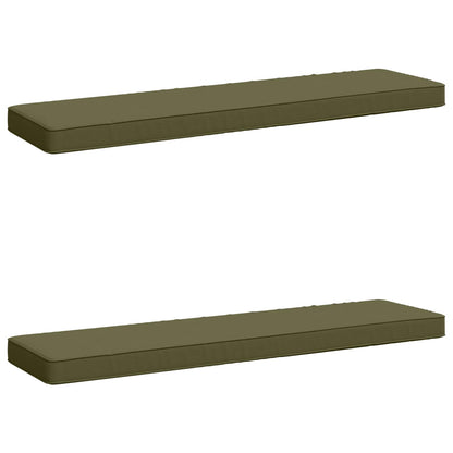 2-delige Bankkussens VUGHT 2 pcs 100% Polyester Olijfgroen
