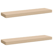 Bankkussens 2 stuks crèmekleurig 100% polyester