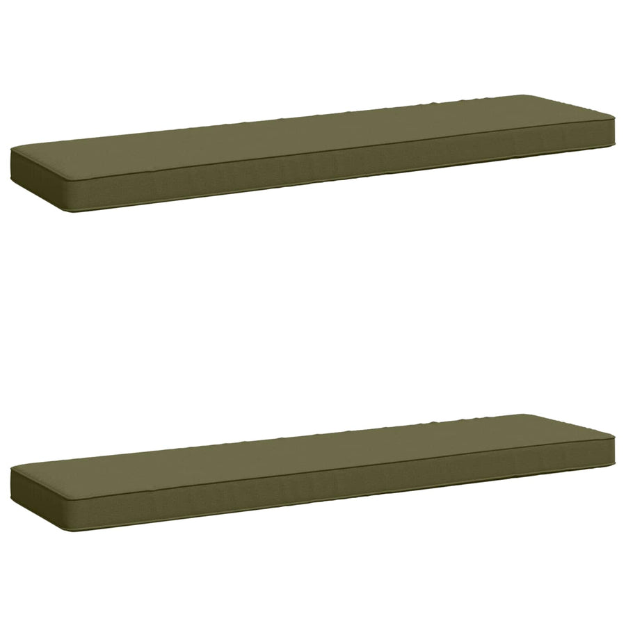2-delige Bankkussens VUGHT 2 pcs 100% Polyester Olijfgroen