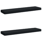 Bankkussens 2 stuks donkerblauw polyester
