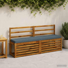 Bankkussen 140x30x5 cm polyester blauw