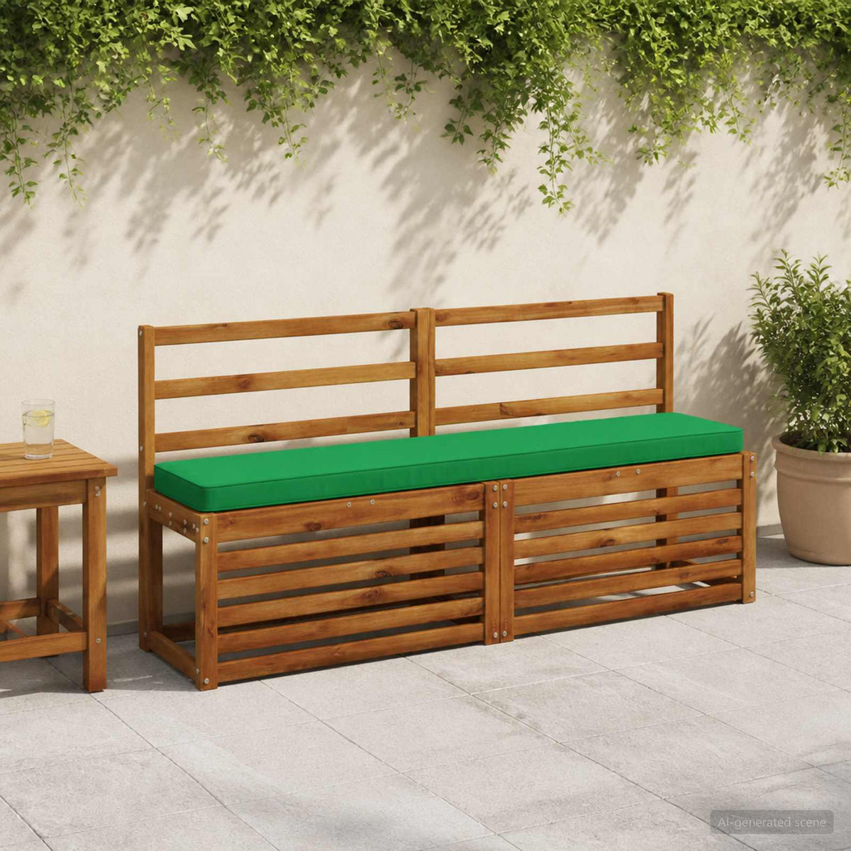 2-delige Bankkussens VUGHT 2 pcs 100% Polyester Groen