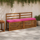Bankkussen roze 140x30x5 cm polyester