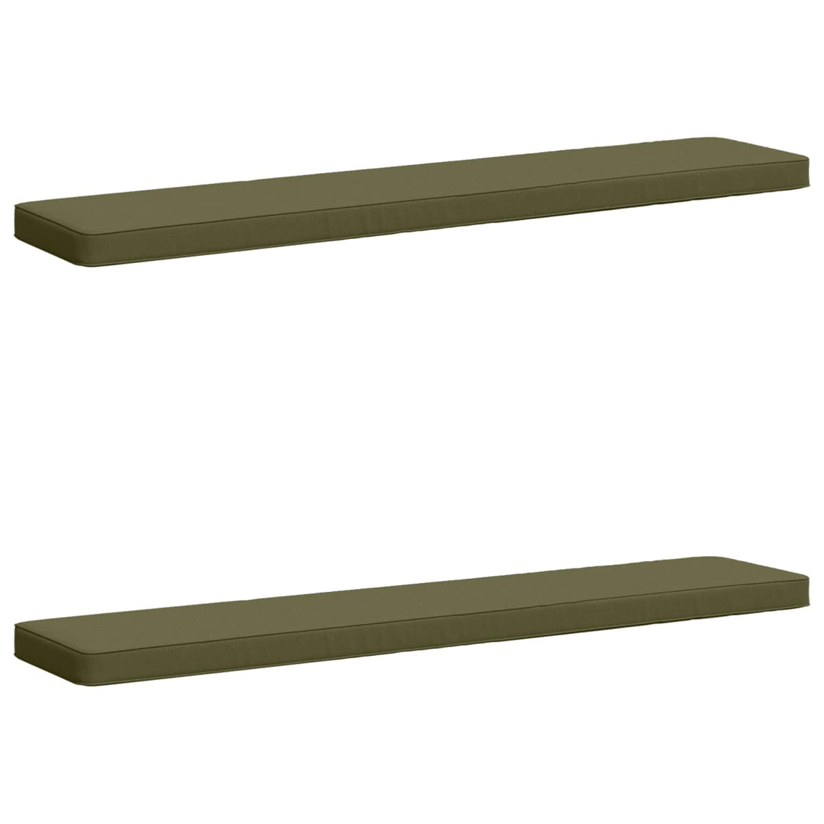 2-delige Bankkussens VUGHT 2 pcs 100% Polyester Olijfgroen