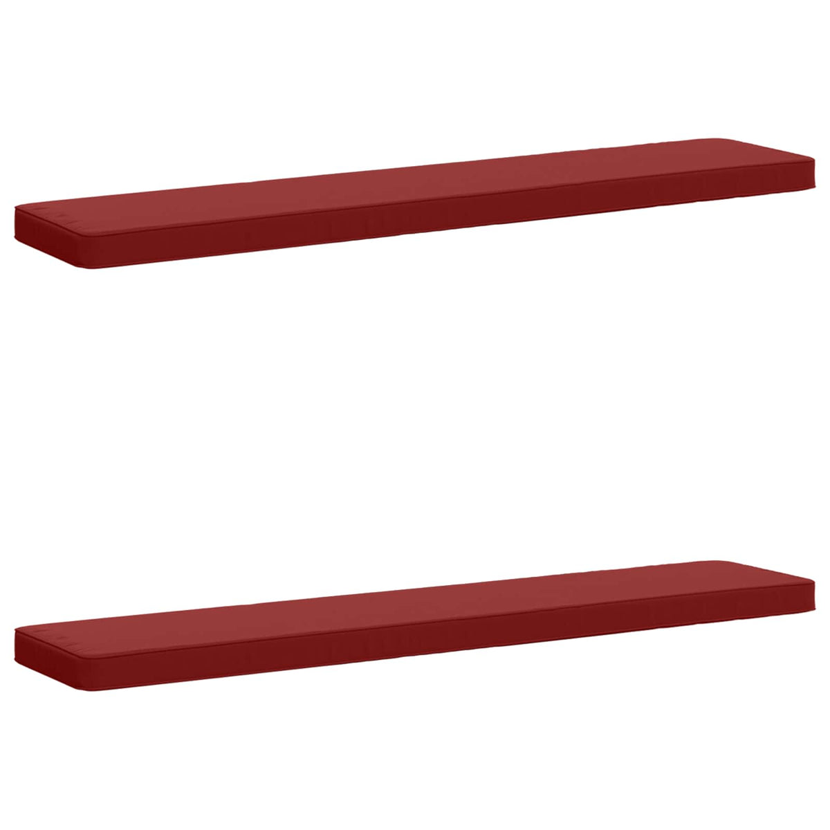 2-delige Bankkussens VUGHT 2 pcs 100% Polyester Wijnrood