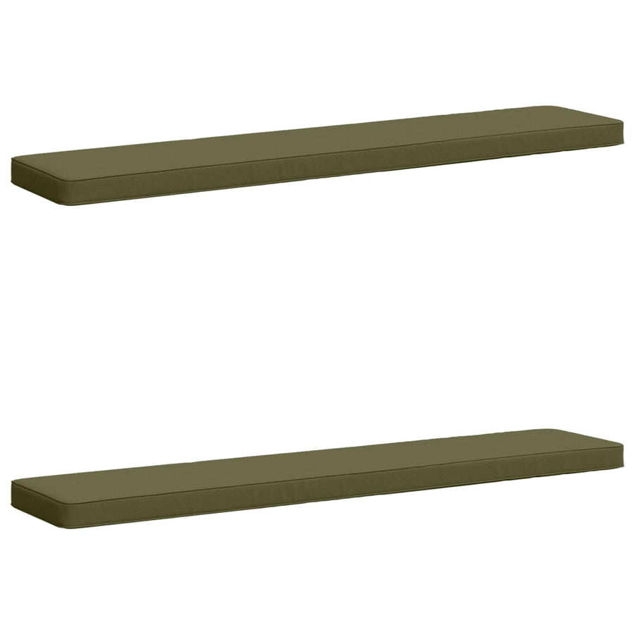 2-delige Bankkussens VUGHT 2 pcs 100% Polyester Olijfgroen