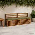 Bankkussens 2 stuks olijfgroen polyester
