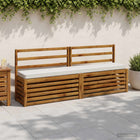 Bankkussens 2 stuks wit polyester 100%