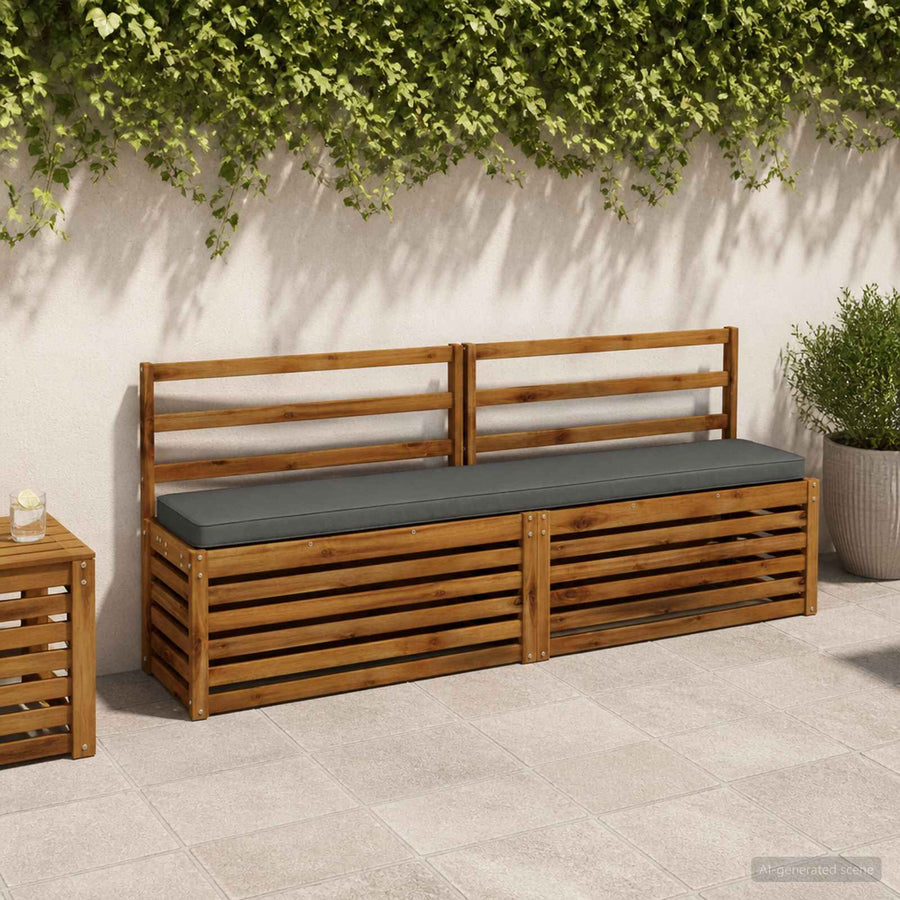 2-delige Bankkussens VUGHT 2 pcs 100% Polyester Grijs
