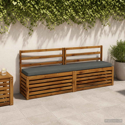 2-delige Bankkussens VUGHT 2 pcs 100% Polyester Grijs