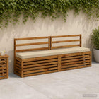 Bankkussen 170x30x5 cm beige polyester
