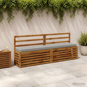 Bankkussen 180x30x5 cm polyester grijs